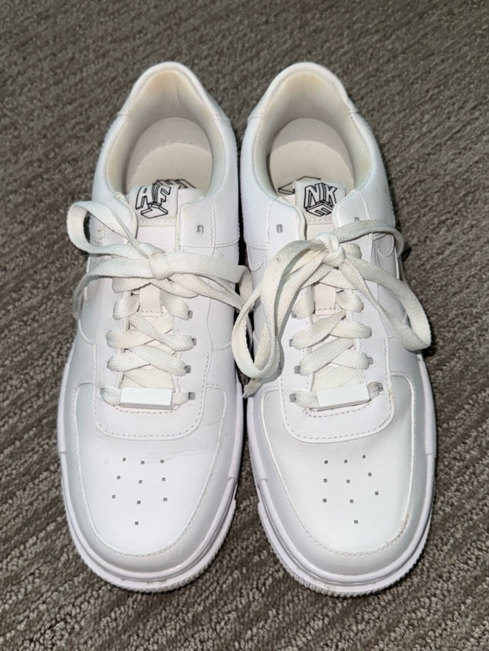 Nike White Low-Top Leather Sneakers
